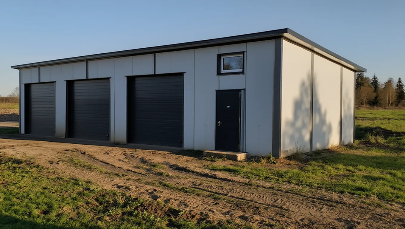 Проект гаража для сельхозтехники 20х8.5х4,5 м